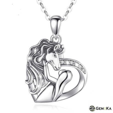 Pendentif Cheval en argent Sterling 925