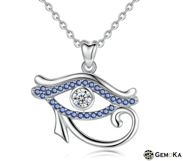 Collier pendentif œil d'horus en argent Sterling 925